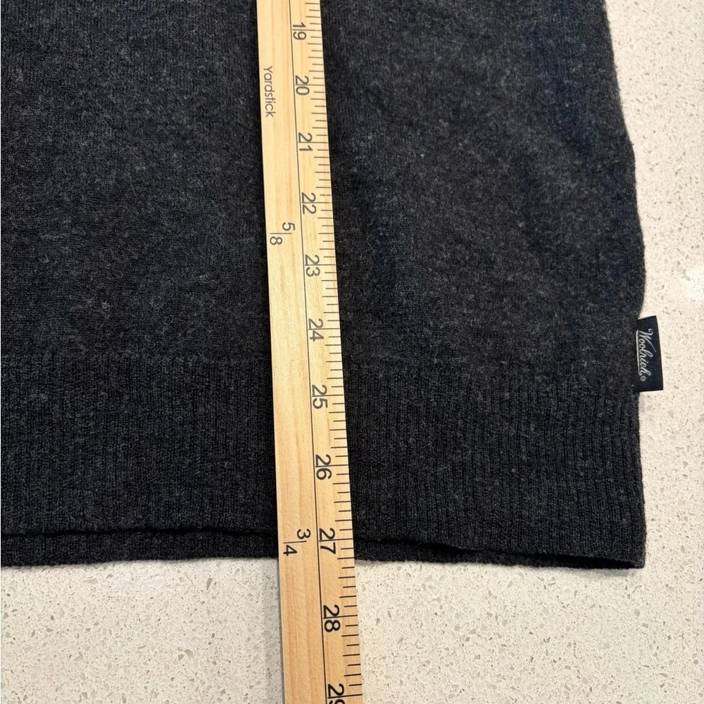 Woolrich Men's Charcoal Half Zip Sweater, 100% wool, Size L